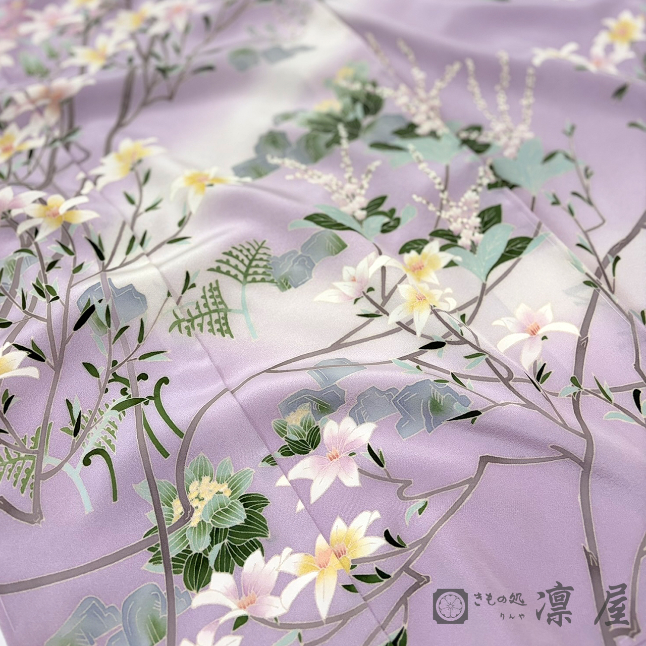 加賀友禅-訪問着　宮野勇造「奥入瀬」8