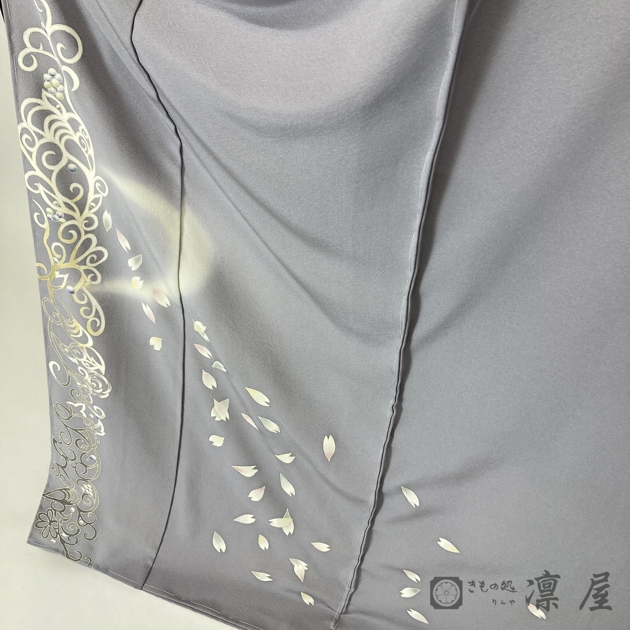 加賀友禅-訪問着　吉村伊佐子「月の雪」5