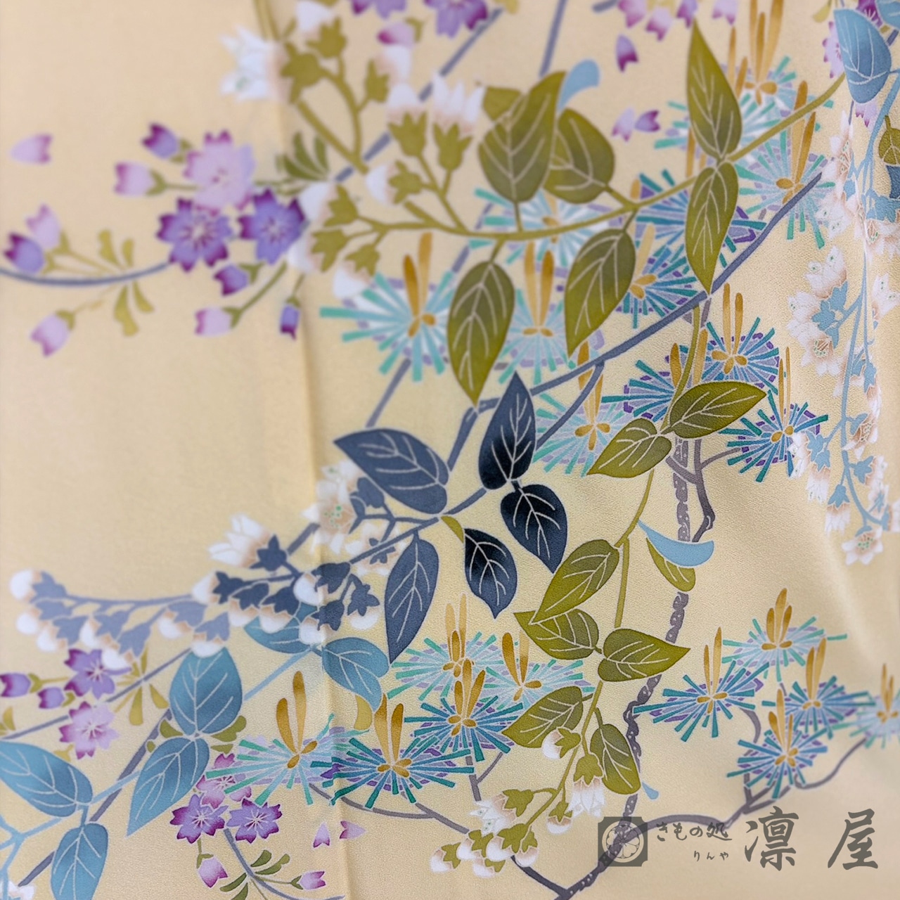 加賀友禅 訪問着　宮野勇造「春謡」6