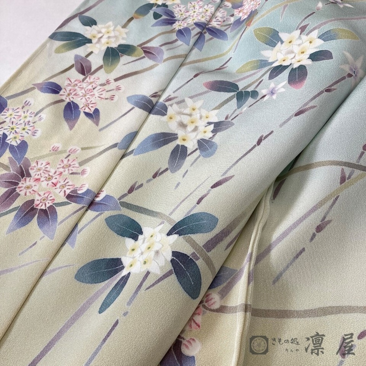 加賀友禅 訪問着　庄田和晃「アメリカンシャクナゲ」6