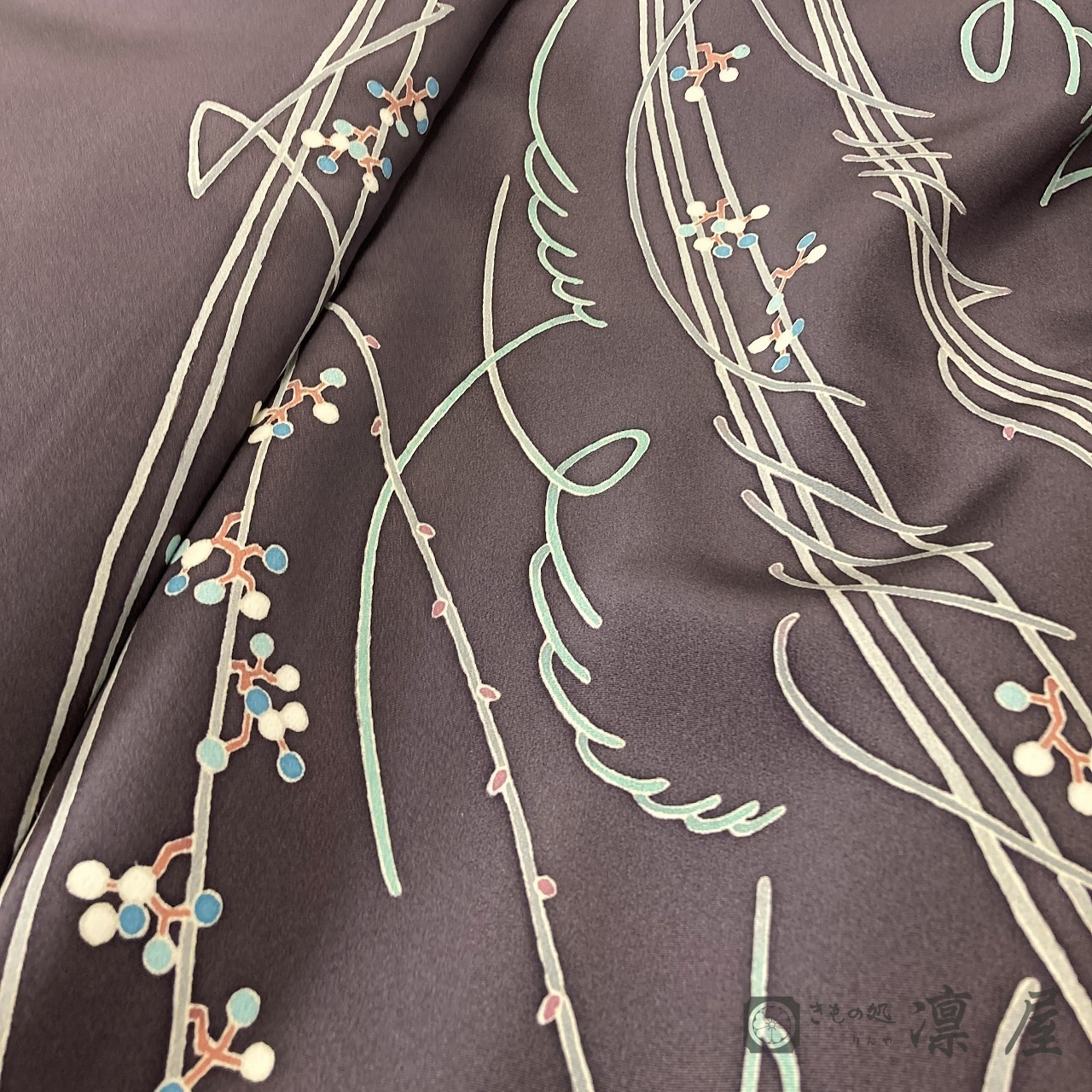 加賀友禅 訪問着　藤村建雄「実のある枝」6