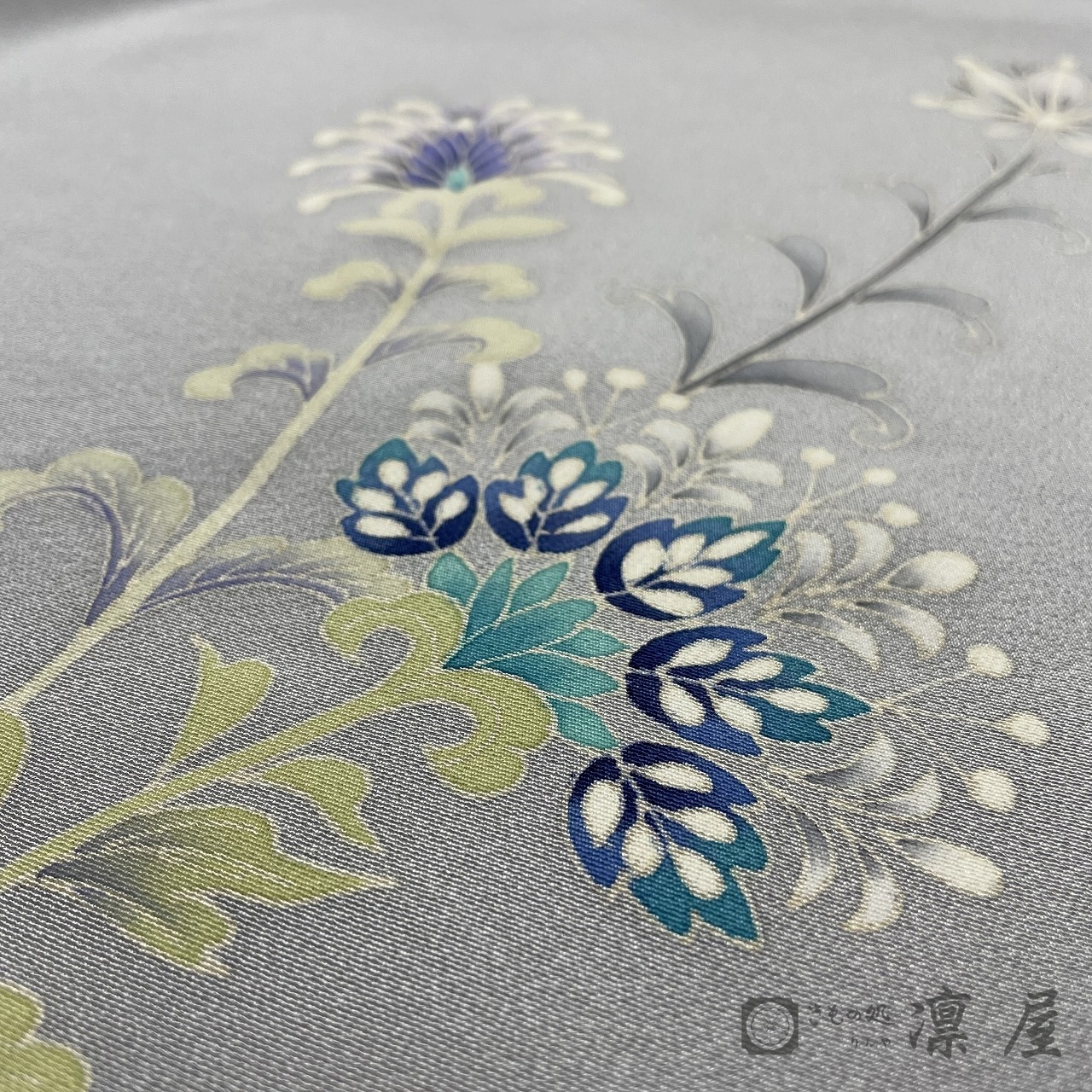 加賀友禅 訪問着　赤地暁「風華文」6