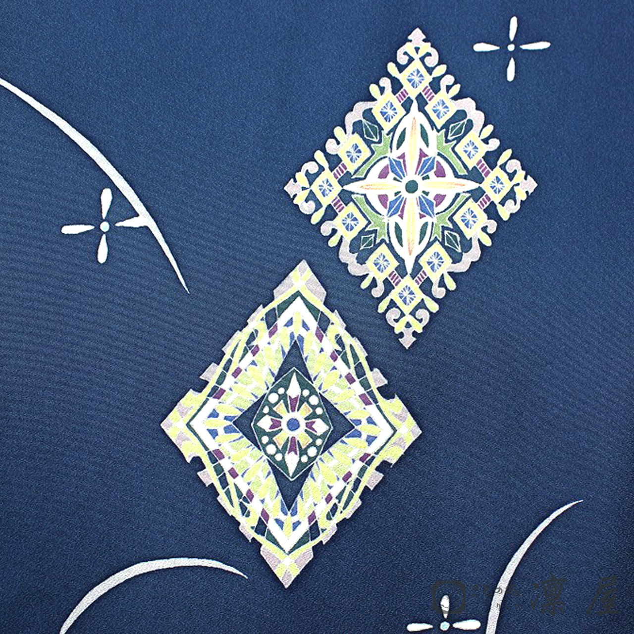 加賀友禅 訪問着　古泉良範「菱華紋」4