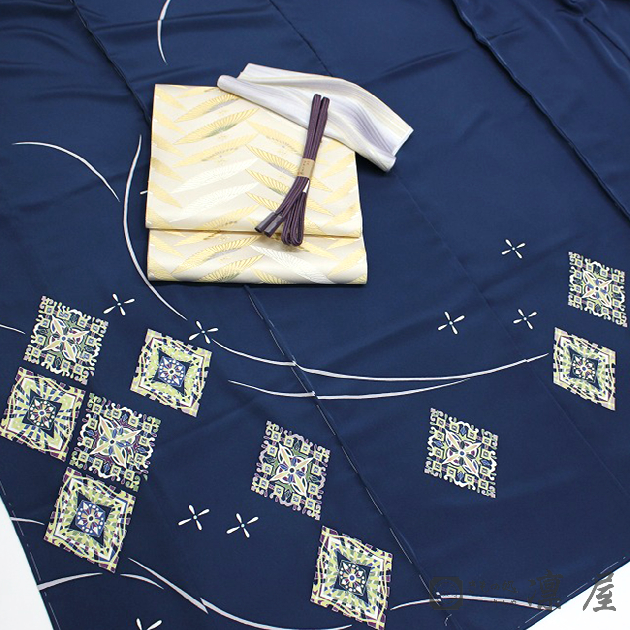 加賀友禅 訪問着　古泉良範「菱華紋」7