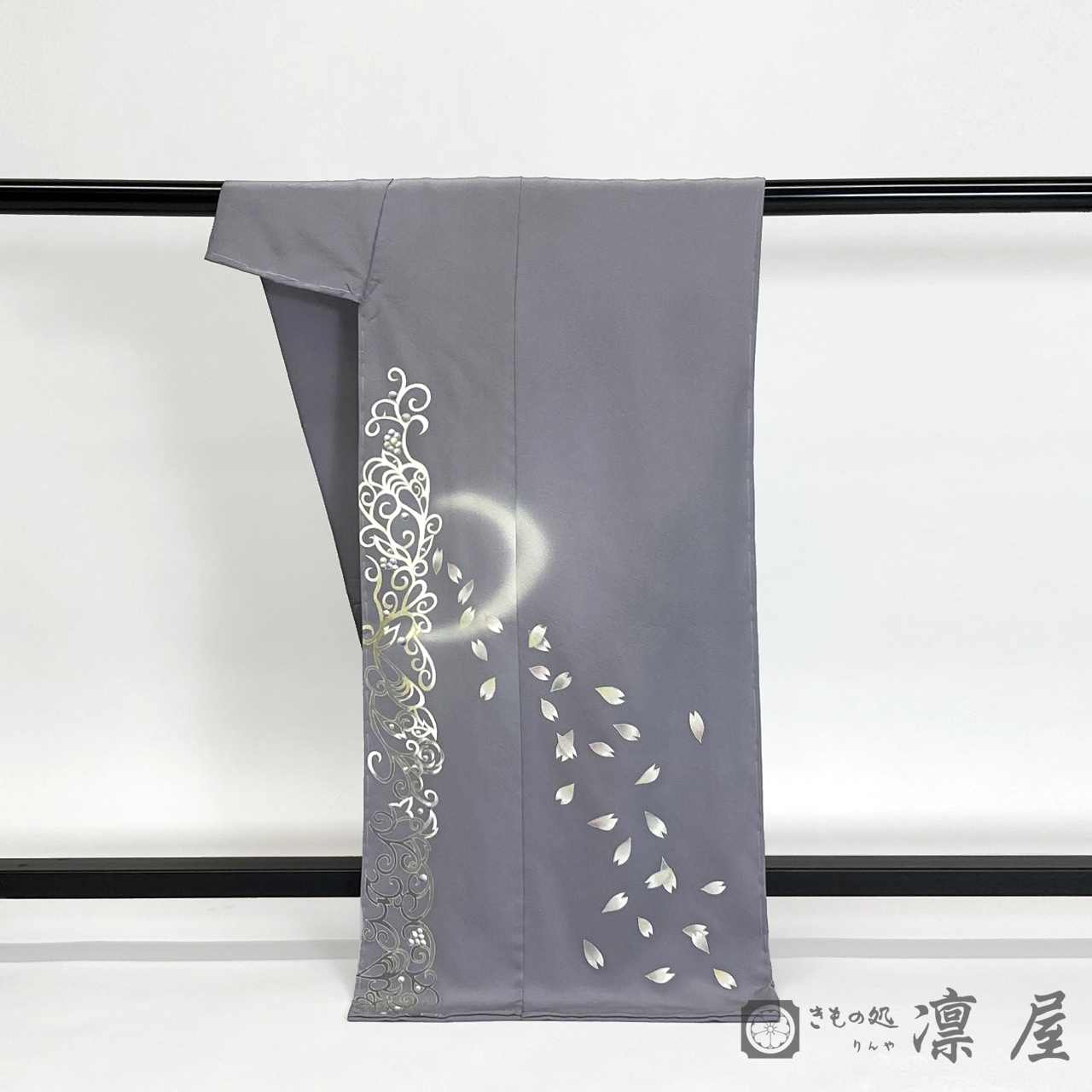 加賀友禅 訪問着　吉村伊佐子「月の雪」3