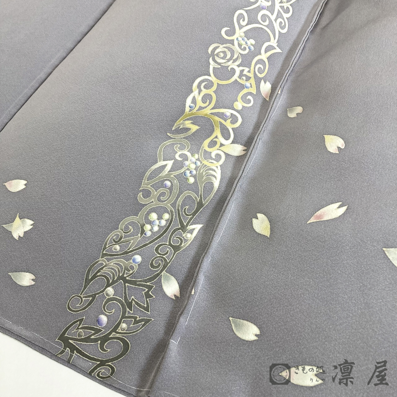 加賀友禅 訪問着　吉村伊佐子「月の雪」9