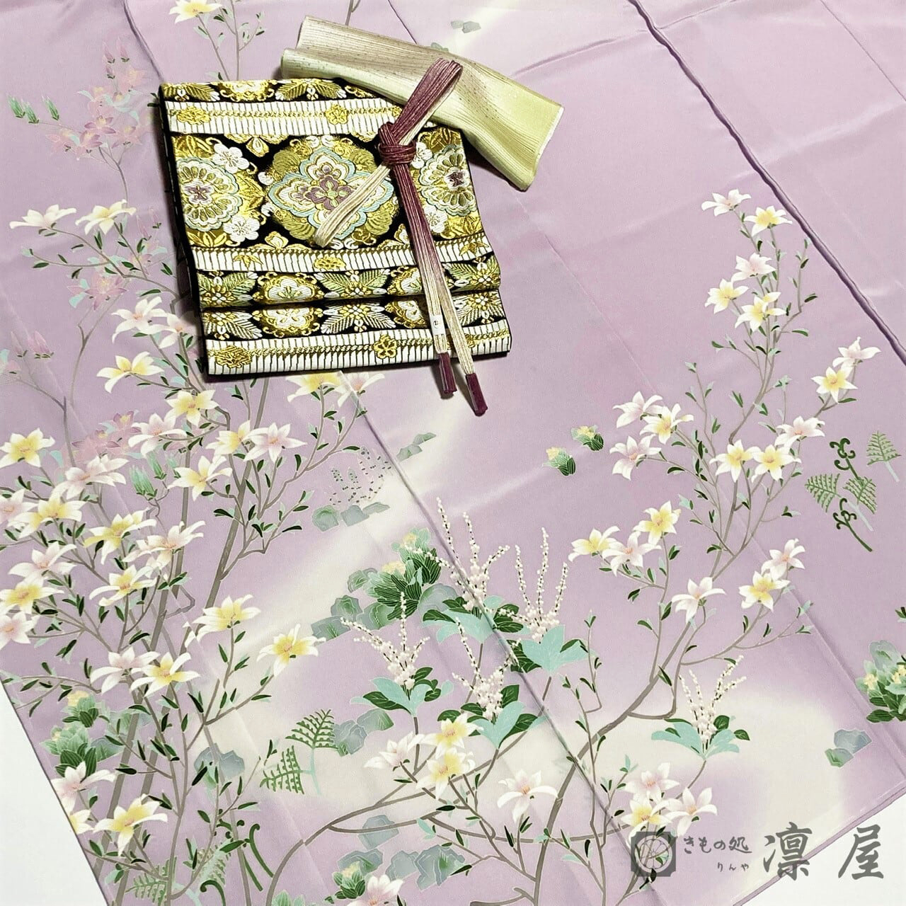 加賀友禅 訪問着　宮野勇造「奥入瀬」12