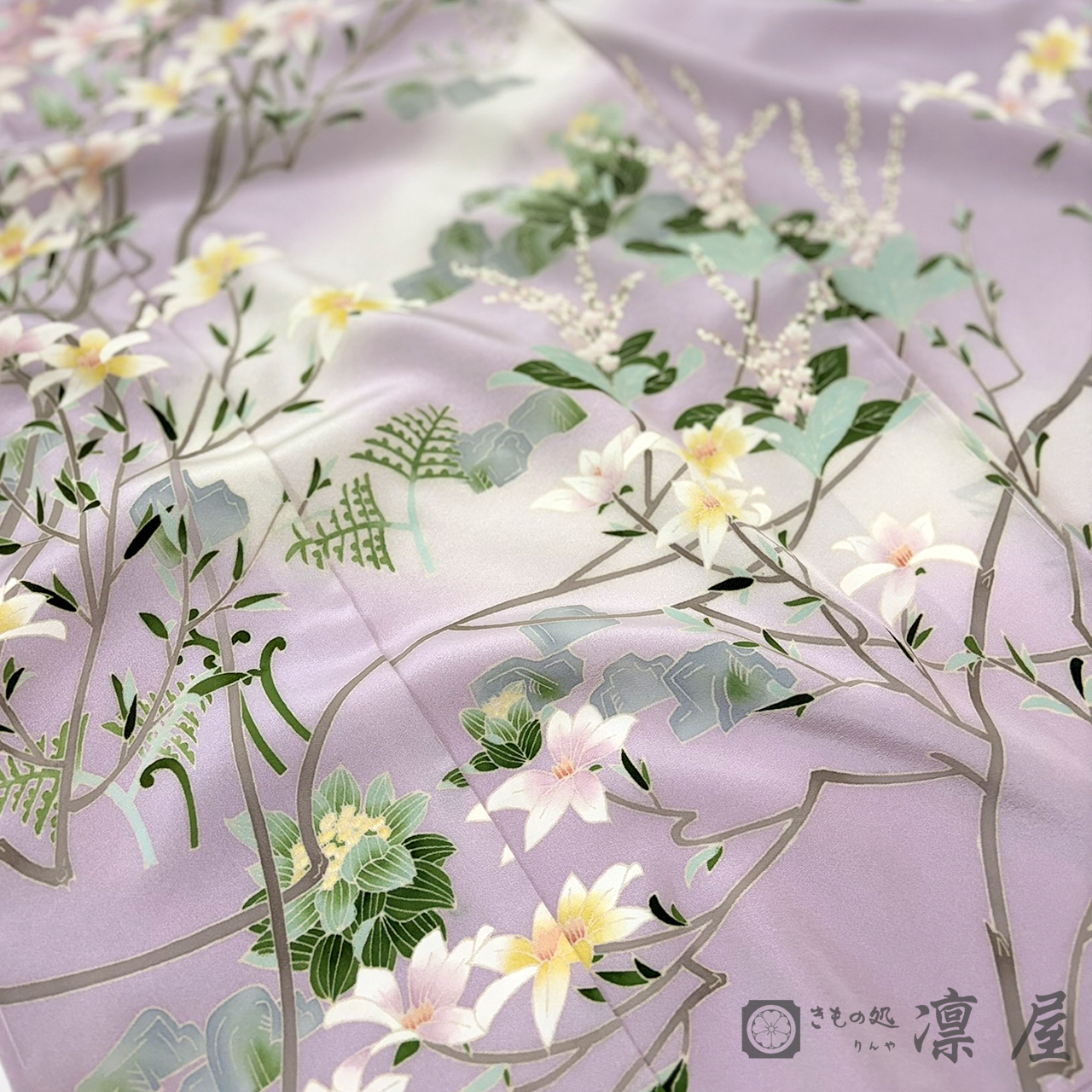 加賀友禅 訪問着　宮野勇造「奥入瀬」8