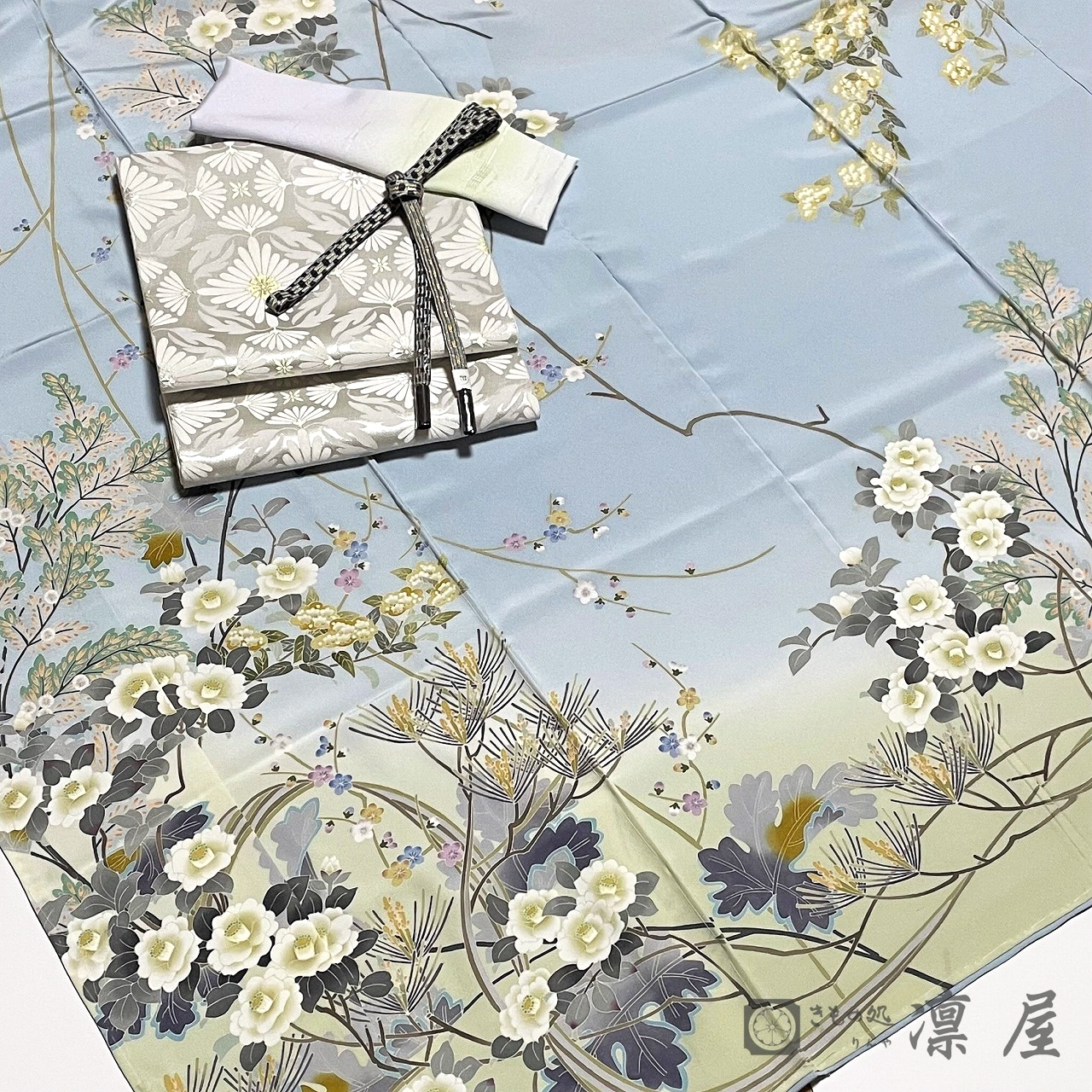 加賀友禅 訪問着　宮野勇造「瑞松」9