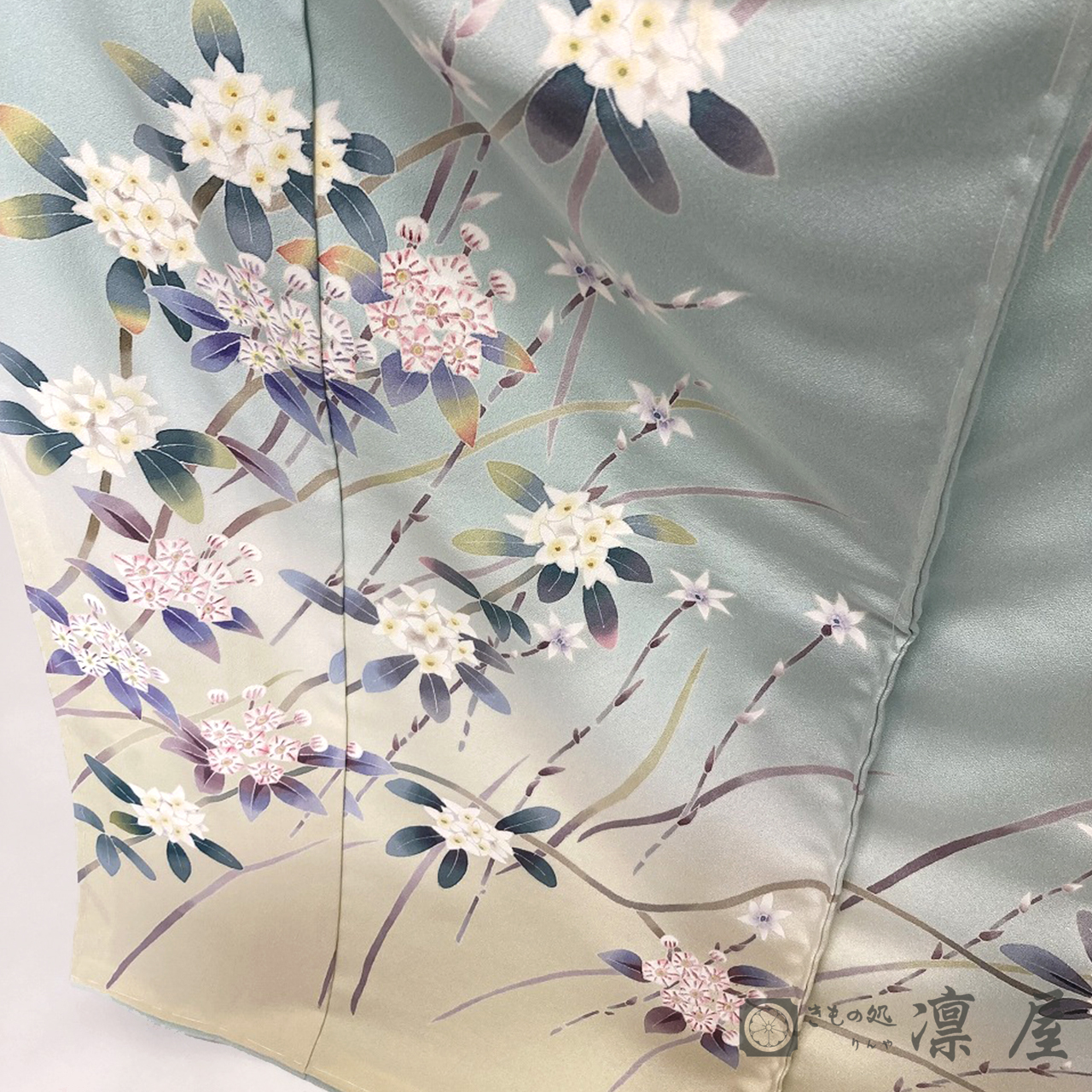 加賀友禅 訪問着　庄田和晃「アメリカンシャクナゲ」2