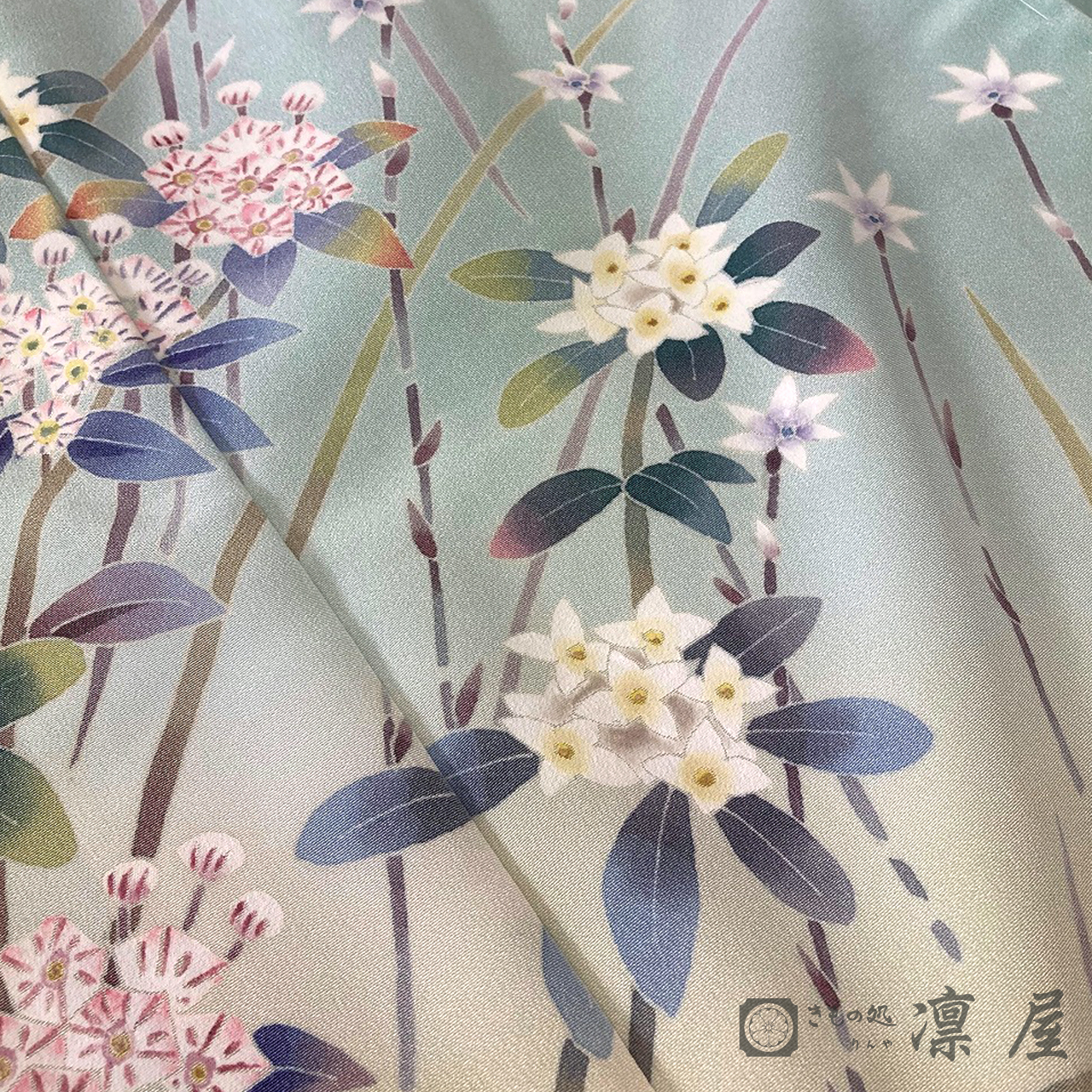 加賀友禅 訪問着　庄田和晃「アメリカンシャクナゲ」6