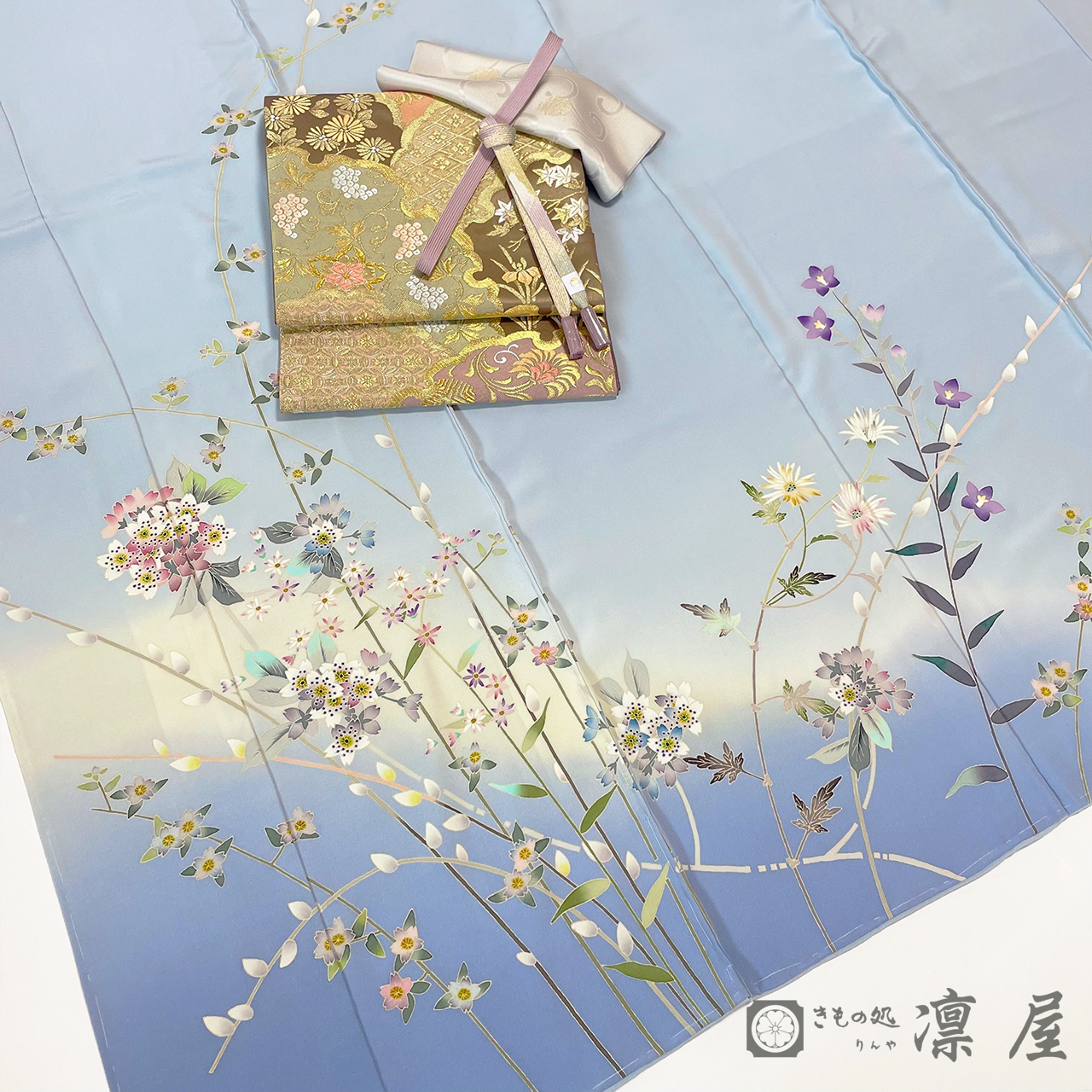 加賀友禅 訪問着　茶谷孝志「花彩」7