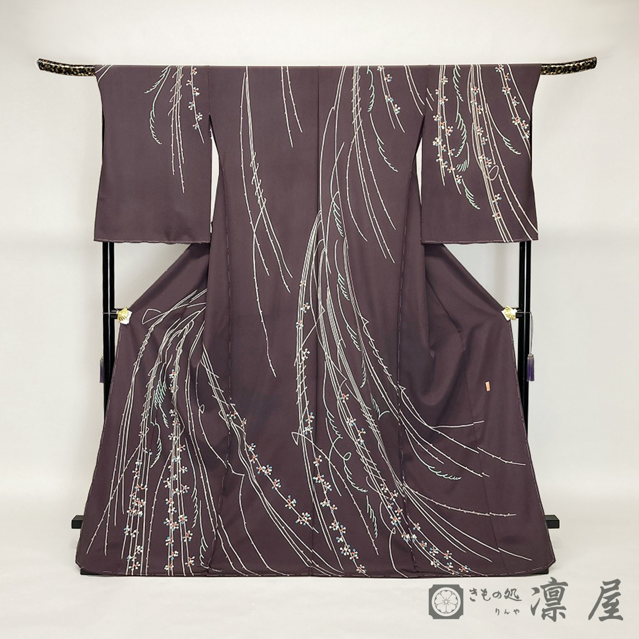 加賀友禅 訪問着　藤村建雄「実のある枝」1