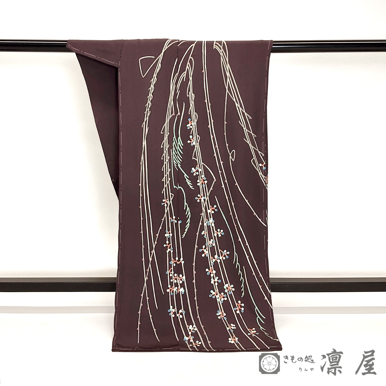 加賀友禅 訪問着　藤村建雄「実のある枝」4