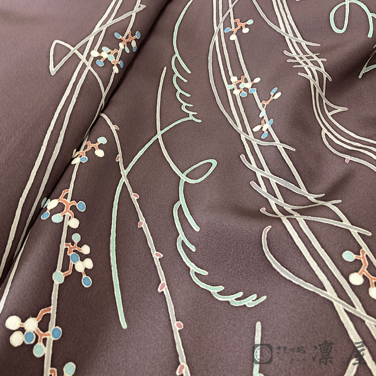 加賀友禅 訪問着　藤村建雄「実のある枝」7