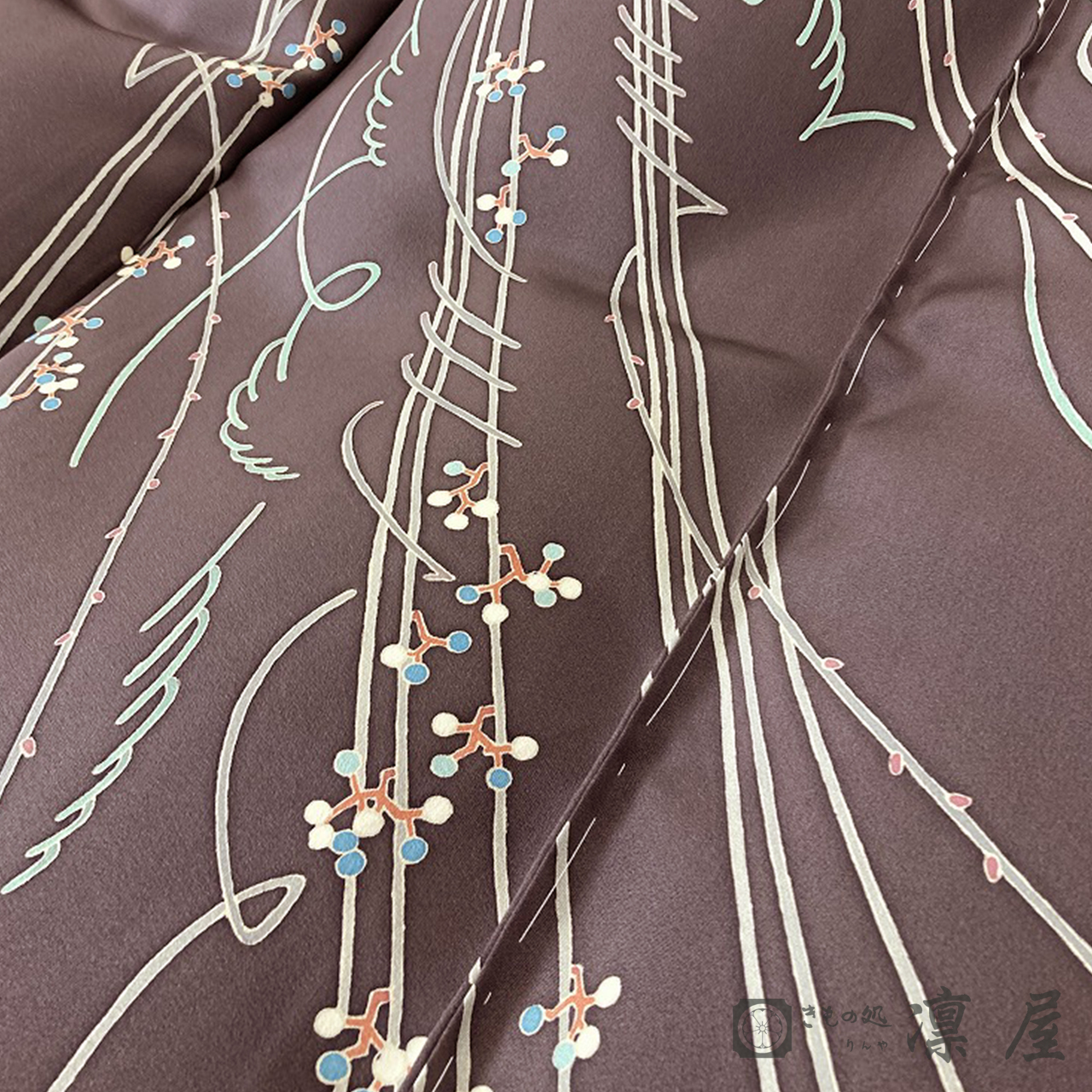 加賀友禅 訪問着　藤村建雄「実のある枝」8