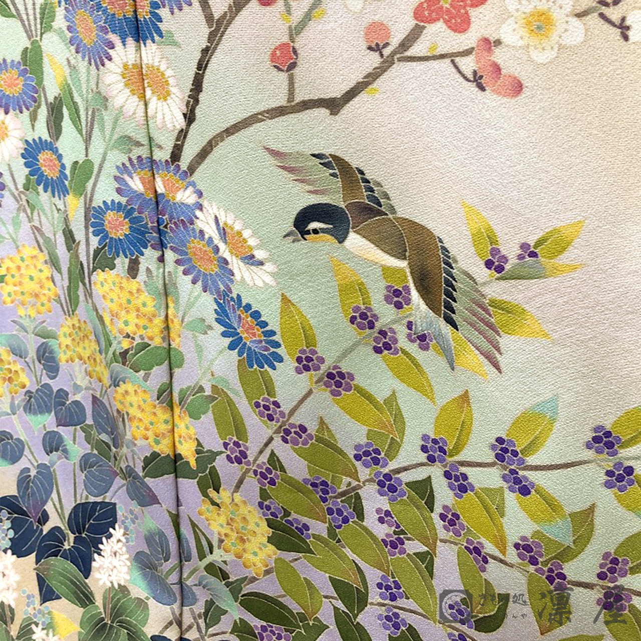 加賀友禅 訪問着　藤藁隆「華かおるころ」3