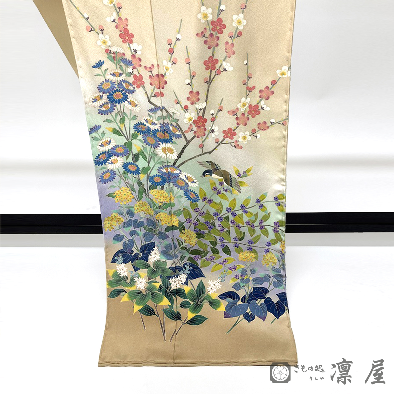 加賀友禅 訪問着　藤藁隆「華かおるころ」5