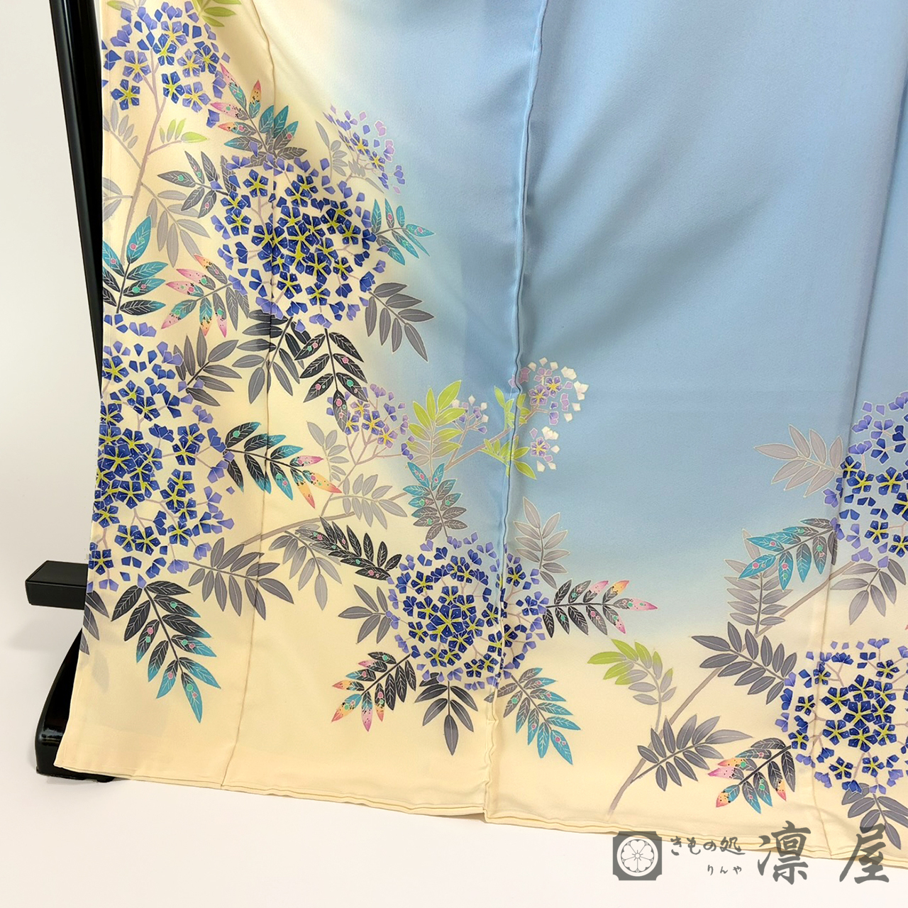 加賀友禅 訪問着　赤地暁「ナナカマド」2