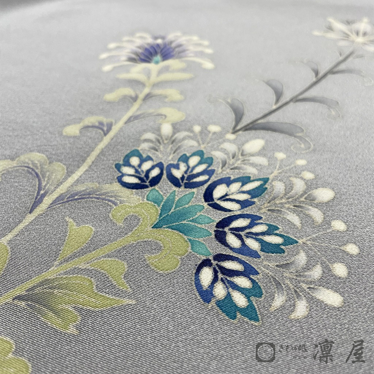 加賀友禅 訪問着　赤地暁「風華文」6