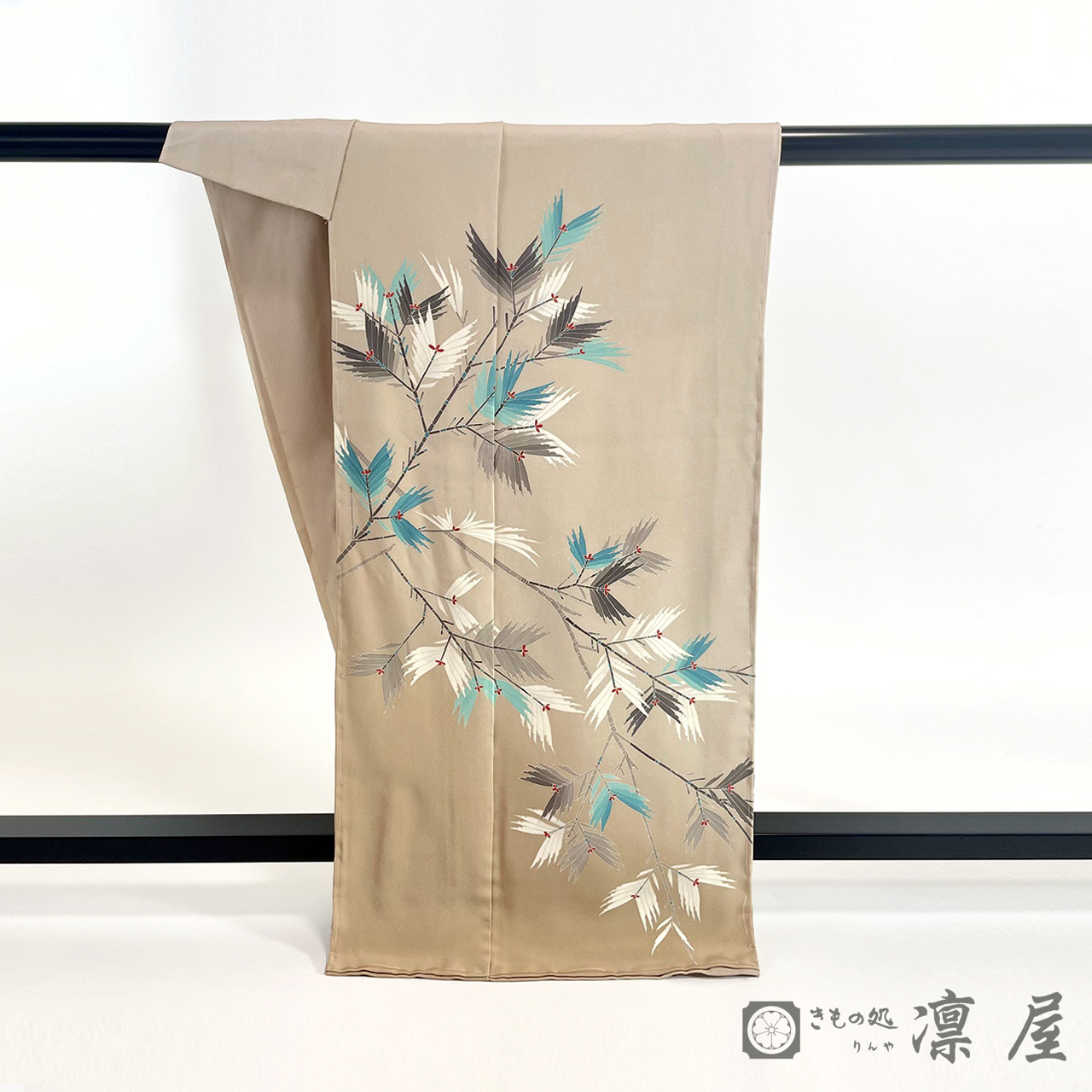 加賀友禅 訪問着　高平良隆「杉」3